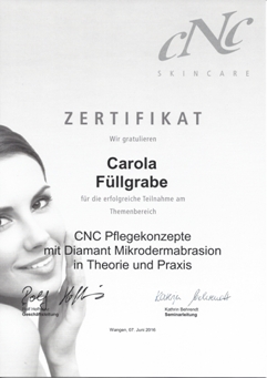 CNC Pflegekonzepte Diamant Mikrodermabrasion